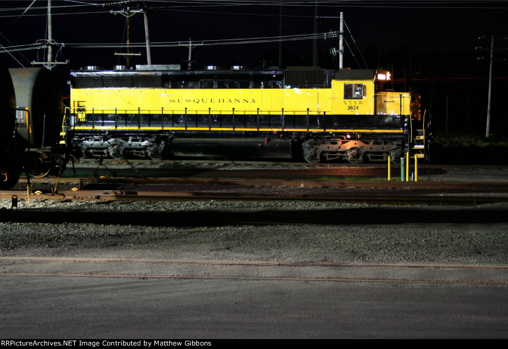 NYSW 3634 at night